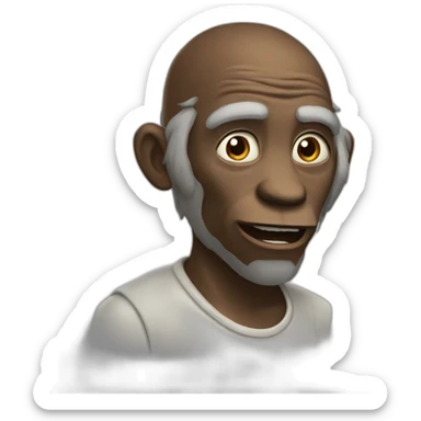 Singe en colère sticker