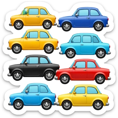 need emojis of cars from cartoons or movies and real life cars  sticker