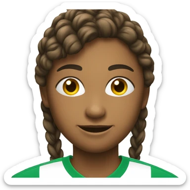 Personne heureuse qui joue au soccer sticker