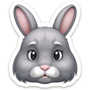 Sad bunny sticker