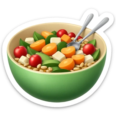 healthy bowl sticker