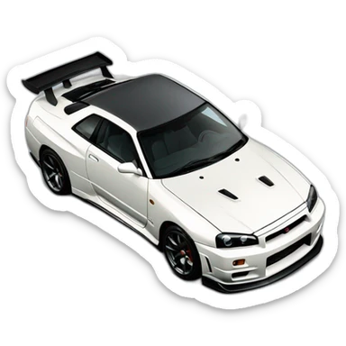 nissan gtr r34 skyline sticker