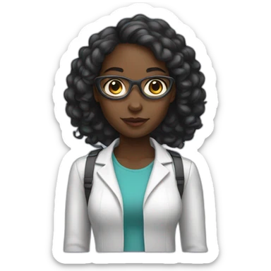 black girl in tech sticker