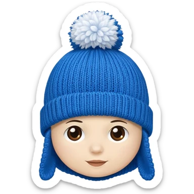 winter hat no human sticker