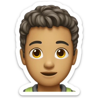 adolescente qui lit sticker