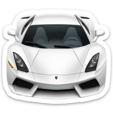 exotic car white sticker