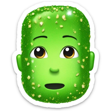 give me a pickle covered in SPARKLES sticker