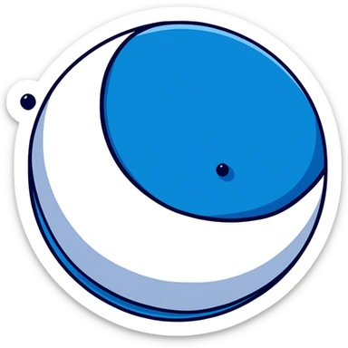 dark blue mysterious planet sticker