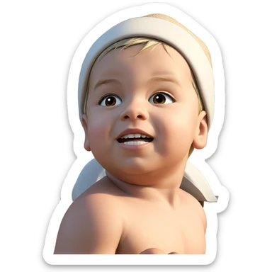 boy in hat outdoors portrait sticker