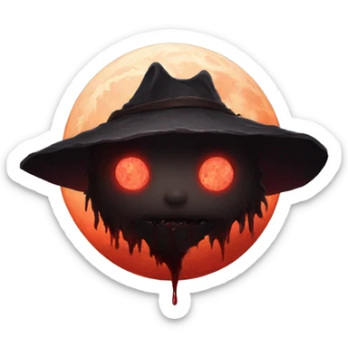 bloodborne blood moon sticker