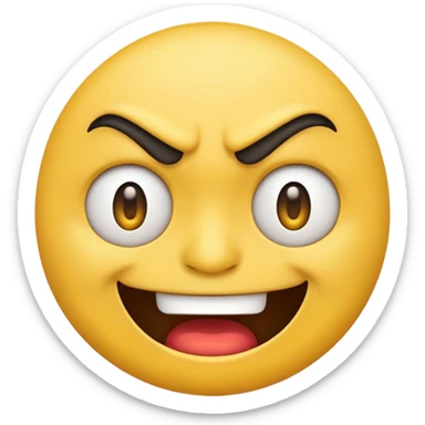 Angry smirk emoji google  sticker