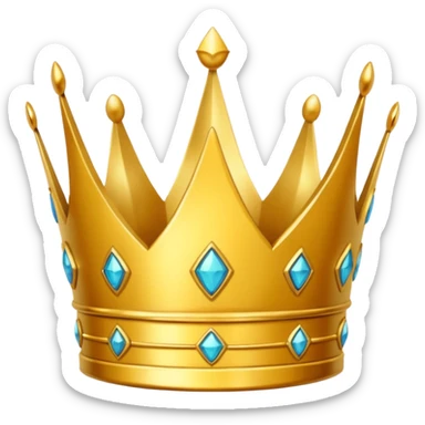 golden crown sticker