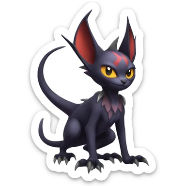  Kawaii Edgy Cool Beautiful Noivern-Nargacuga-Litten-Bat-Cat full body sticker