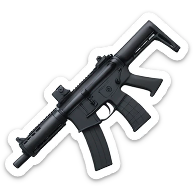 M4 with silencer and aim point micro on top sticker