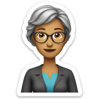 animatronic female teacher sticker