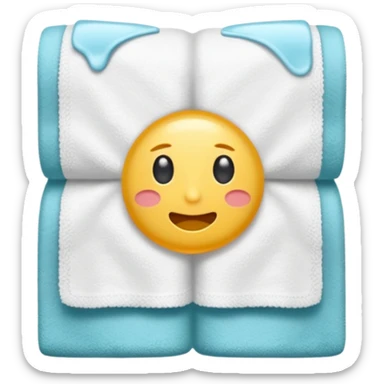 wet towel for the sick sticker