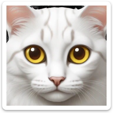 heterochromia cat sticker