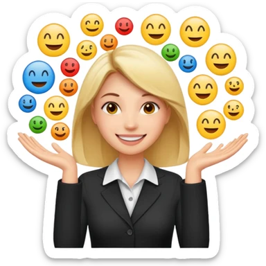 crazy woman obssesed with organization and perfectionist with multiple hands
more dinamic emoji  sticker