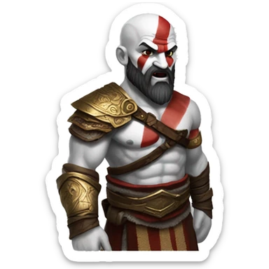 Kratos from God of war sticker