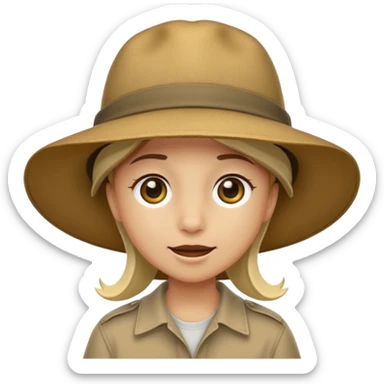 just safari hat item  sticker