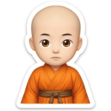 Tang Monk chibi animation style sticker