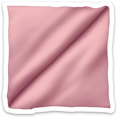 Folded pink linen sticker