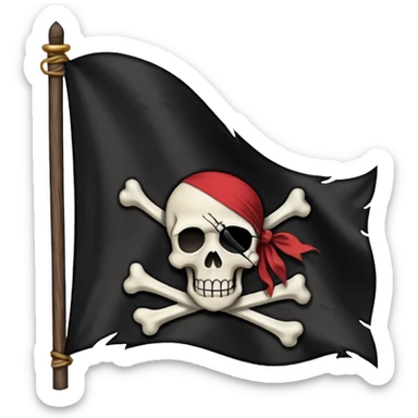 Fait moi cette emoji 🏴‍☠️ sticker