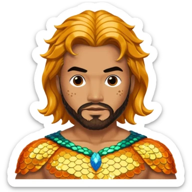 Aquaman with Sequin Outfit sticker