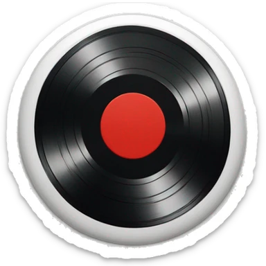 lp vinyl, same vinyl, without the shadows, and the small red central part instead of white sticker