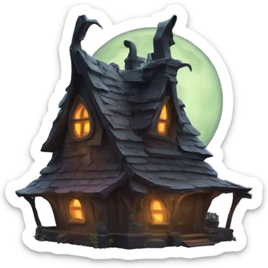 mystical witch house sticker