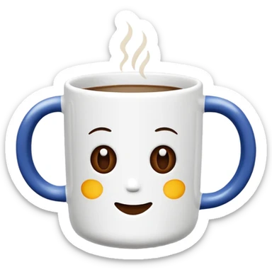 white coffee mug, restrained classic style, minimalism, no emojis or faces sticker