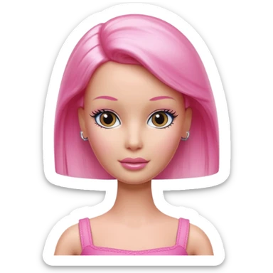 hairless barbie doll sticker