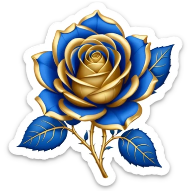 Blue rose award sticker