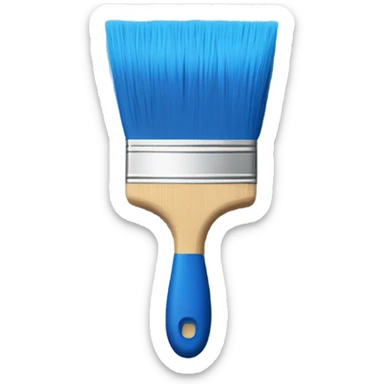 paint brush blue sticker