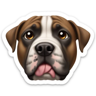 Staffy dog cross bull mastiff sticker
