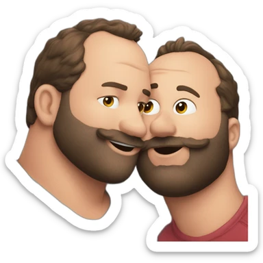 tom segura kissing bert kreischer sticker