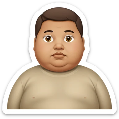 obese mexican boy sticker