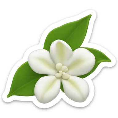 Night Jasmine flower sticker