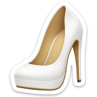 White high heels sticker
