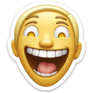 Laughing hysterically  sticker