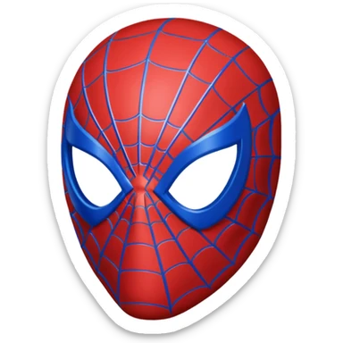 Spiderman maskemoji sticker