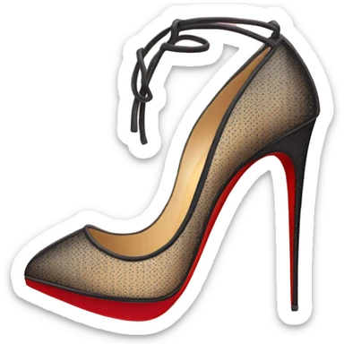 create a pair of louboutin heels sticker