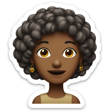 Lady with Trele sticker