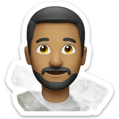 man wiht Money sticker