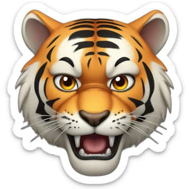 angry-tiger sticker