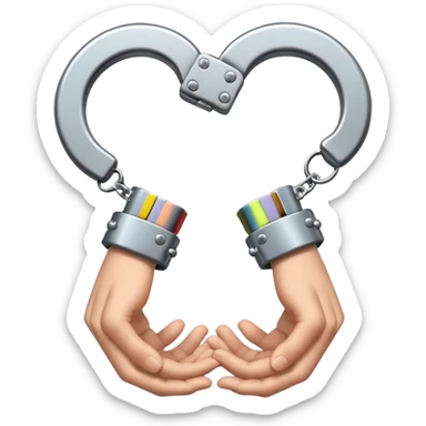 generate handcuffed hands sticker
