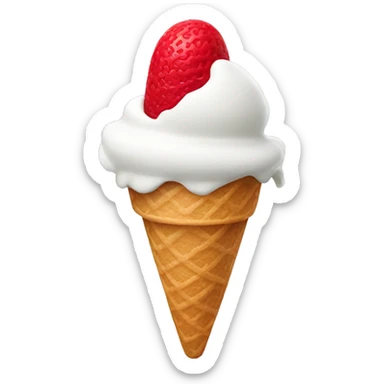 ice cream with red coss out circle over it sticker