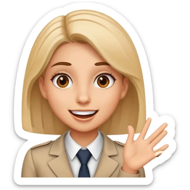 girl, it recruiter, very excited sticker