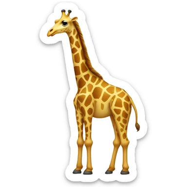 giraffe in chemis sticker