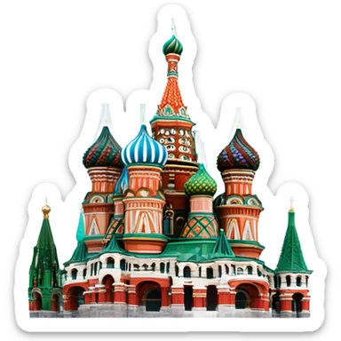 Moscow St. Basil's Cathedral sticker
